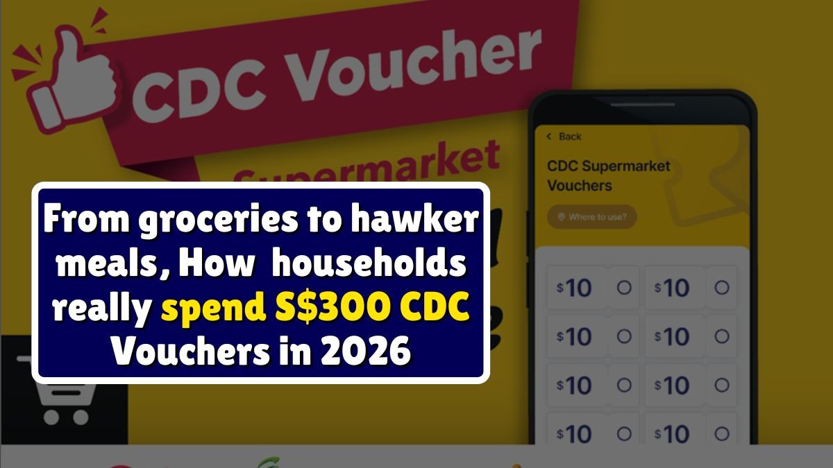 CDC Vouchers 2026, Singapore cost of living, hawker meals Singapore, supermarket vouchers SG, Assurance Package Singapore